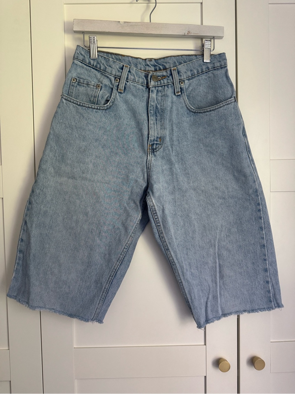 Vintage Polo Jeans Co Ralph Lauren 29 Baggy Denim Jorts Y2K Flag Jean Shorts